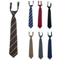 thumbnail image 4 of SIEYIO Easy to Wear Zipper Neck Tie for Formal Event Free Knot Teens School Uniform Tie, 4 of 13