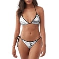 thumbnail image 1 of Disketp Cute Cat Meadow Sketch para Bañador de Dos Piezas para Mujer, Bikini Sexy Halter String, Conjunto de Bikini en Triángulo, 1 of 6