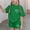 Green, variant on Fnooota Girls Summer Outfit Sets, Short Sleeve Summer 2 Piece Casual Kids Clothing Sets Beige Size 14-16