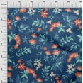 thumbnail image 3 of oneOone Polyester Spandex Navy Blue Fabric Tropical Craft Projects Decor Fabric Printed By The Yard 56 Inch Wide, 3 of 4
