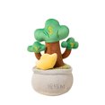 thumbnail image 1 of Muñeca de peluche con dibujos animados con forma de árbol de dinero en maceta, 26 cm, 1 of 1