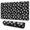 Black White Skull, variant on Long Mouse Pads for Desk,Black Planet Moon Pattern Desk Mats on Top Of Desks, Desk Mouse Pad Extra Large with 3mm Non-Slip Base and Stitched Edge for Gaming,Office,Work,Home 31.5"x11.8"