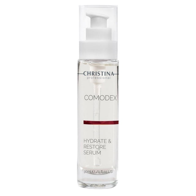 Christina Comodex Hydrate & Restore Serum para rostro con ácido hialurónico | Infusión de vitamina C | Se dirige a la irritación | Suero facial con hidratación mejorada | Para Pieles Normales Mixtas G