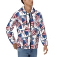 thumbnail image 4 of Zip Up Hoodies for Men - USA flag American football cool Long Sleeve Comfrt Men'S Fashion Hoodies & Sweatshirts, Jackets for Men Hoodies Pullover Clothing Clothes with Pouch, 4 of 5