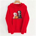 thumbnail image 6 of PNTUTB Fall Winter Women's Hooded Sweatshirt Long Sleeve Drawstring Hoodie Halloween Print Casual Loose Comfort Fashion Trendy Top with Pocket, 6 of 7
