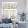thumbnail image 6 of 3 Piece Kitchen Curtains and Valances Set Vintage Flower Cafe Curtains 36 Inch Length Botanical Wildflower Plant Country Daisy Valance & Tier Curtain for Living Room Bedroom Window 54"x18"+27"x36"*2, 6 of 6