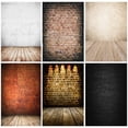 thumbnail image 2 of SHENGYONGBAO - Fondo para fotografía con pared de ladrillos y suelo de madera, diseño artístico, para estudio fotográfico, YXZQ-02, 2 of 5