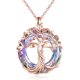 thumbnail image 1 of Collar con colgante del árbol genealógico de la vida para mujer, para su esposa, novia, cumpleaños, aniversario, regalos de Navidad, 1 of 4