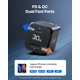 thumbnail image 4 of INIU USB C Charger, 30W PD QC 3.0 Puerto Dual Carga Rápida de Pared Charger para iPhone Samsung, Negro, 4 of 7