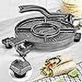 thumbnail image 3 of ARC Tortilla Press 10.4" Include 100 Pcs Parchment Paper, Cast Iron Tortilla Maker, Black Gray, 3 of 5