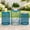 Blue, variant on Y&M Set of 3 Metal Side End Tables Nightstand, Nesting Round Coffee Table for Indoor Outdoor, Heavy Duty Metal Plant Stand Living Room Garden Stool - Black