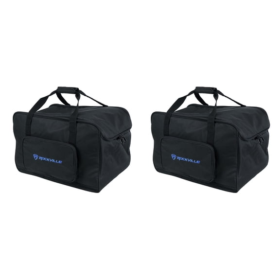 (2) Rockville TB10 V2 10" DJ PA Speaker Bags Lightweight Rugged Carry Cases