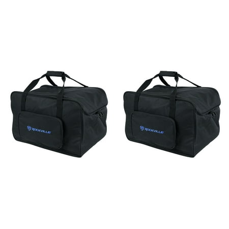 (2) Rockville TB10 V2 10 DJ PA Speaker Bags Lightweight Rugged Carry Cases