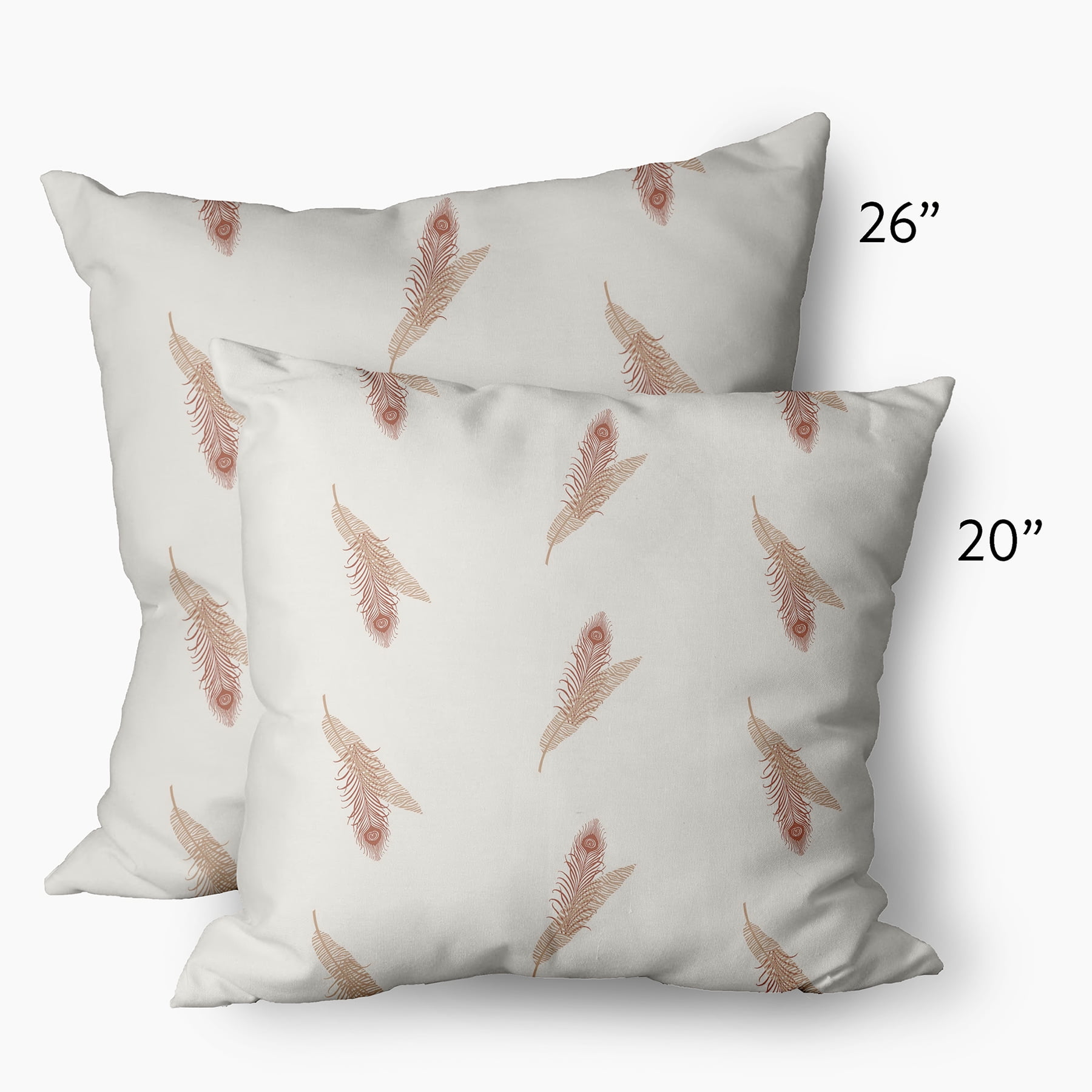 26" x 26" Simply Daisy Feather Stripe Decorative Throw Pillow