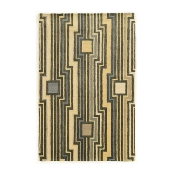 Hawthorne Collection 2' x 3' Hand Tufted Rug in Gray and Blue