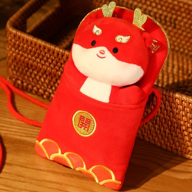 onlyliua Ofertas Flash Bolso de Hombro y Sobre Rojo para Muñeca, Juguete para Reunión Anual, Regalo de Año Nuevo
