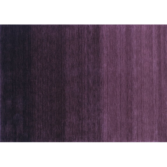 Ahgly Company Indoor Rectangle Abstract Blue Contemporary Area Rugs, 8' x 10'