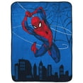 thumbnail image 1 of Spider-Man 'Swing' Kids Silk Touch Fleece Throw, 100% Polyester, 1 of 5