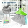 thumbnail image 3 of FGY Broom and Dustpan Set with Removable Handle for Indoor and Pet (Green), 3 of 8