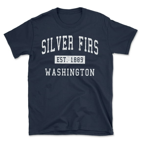 Silver Firs Washington Classic Established Men's Cotton T-Shirt