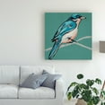 thumbnail image 3 of Trademark Fine Art 'Winged Sketch IV on Teal' Canvas Art by Chariklia Zarris, 3 of 4