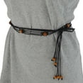 thumbnail image 2 of Unique Bargains 1 Pc Bohemian Tie Belt Retro Adjustable Waist Cord for Women Black, 2 of 6