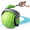 Green, variant on Speedy Tail 2.0, Speedy Tail Cat Toy, Interactive Cat Ball Toy, Automatic Moving Cat Toy Ball, USB Rechargeable Smart Cat Toys Ball, Two Speed Adjustment, with Replacement Tail