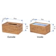 thumbnail image 4 of La Jolla Rattan Rectangular Tissue Box Cover, 4 of 11