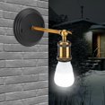 thumbnail image 3 of East buy Lámpara de Pared de Hierro - E27 Vintage Country Style Black Simple Lámpara de Pared de Hierro Sconce Light 90-250V, 3 of 11