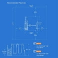 thumbnail image 6 of SuniBoxi 2 Swings Kids Backyard Natural Blue Wooden Playground Sets, 6 of 6