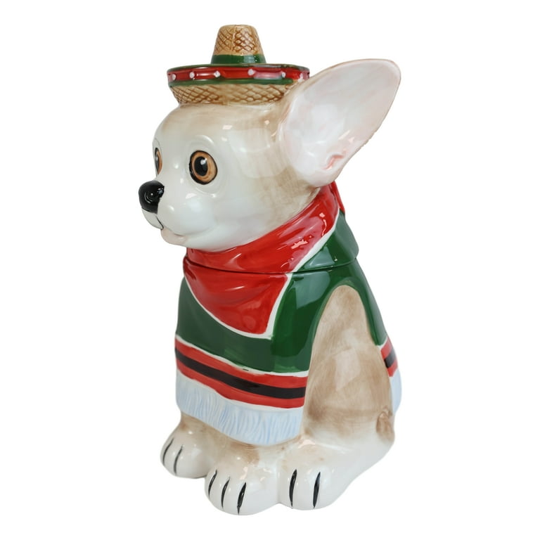 Chihuahua top cookie jar