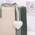 thumbnail image 3 of Leather Heart Bracelet Minimalist Bag Charm Keychain Fashion Jewelry Accessory for Women Men Couple, 3 of 7