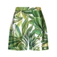 thumbnail image 4 of Weiqiqre Shorts for Women Casual Swim Trunks Quick Dry Print Boardshort Beach Shorts, 4 of 5