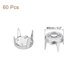 thumbnail image 2 of Uxcell 60Pcs Studs de strass, Rivets redondos de 6mm, cuentas de garra, cabeza de clavo, Plata/Blanco, 2 of 6