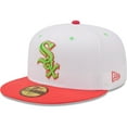 thumbnail image 3 of Men's New Era White/Coral Chicago White Sox 2003 MLB All-Star Game Strawberry Lolli 59FIFTY Fitted Hat, 3 of 6