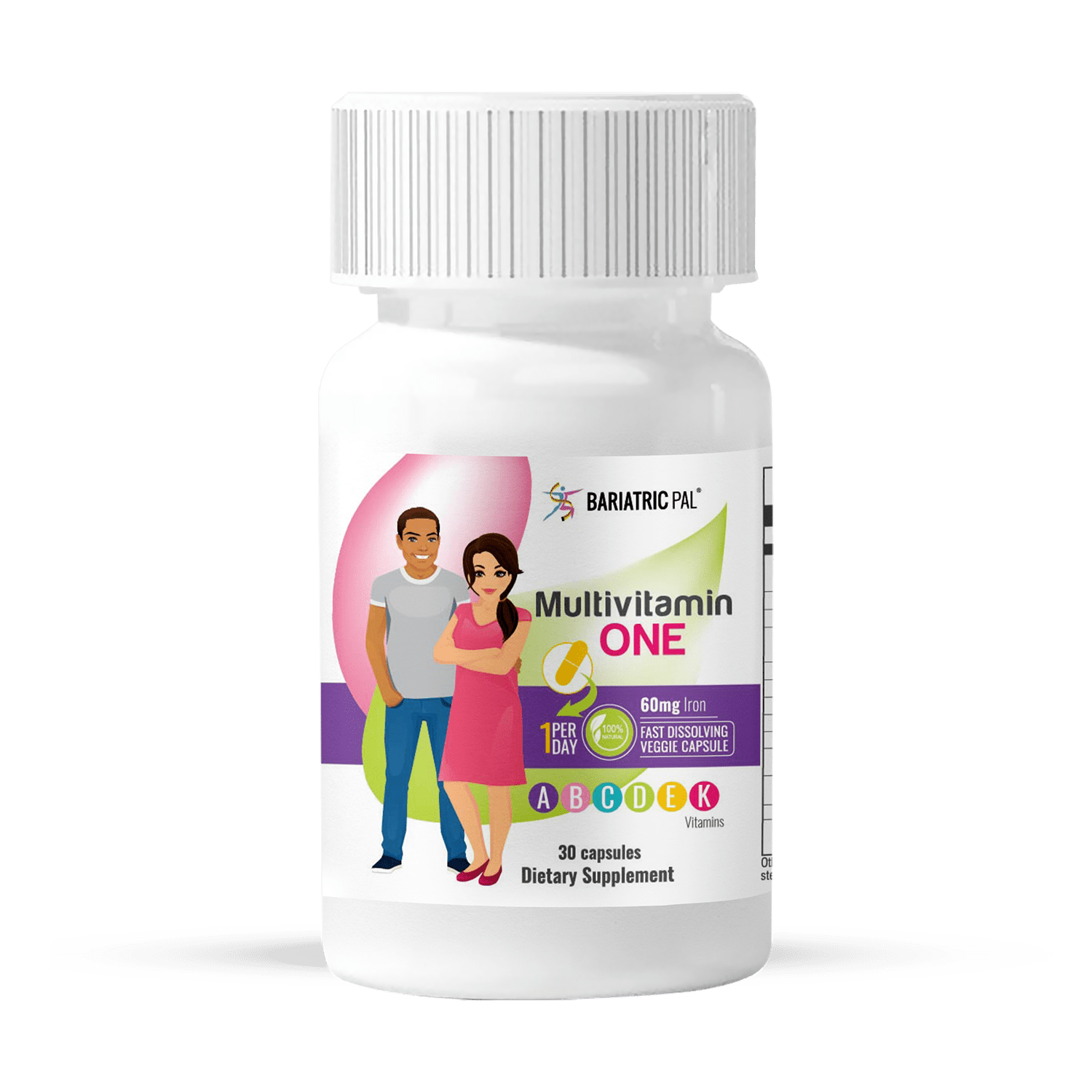 Gastric Bypass Complete Vitamin Pack - Capsules Size: 1-Month Supply, BariatricPal Multivitamin ONE: Capsule with 60mg Iron, BariatricPal Calcium Citrate Soft Chews: Orange Creamsicle