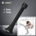 thumbnail image 4 of MUNEK Black Spring Door Stopper, Steel Door Stopper with Rubber Tip, Screw Mount, 2 Pack, 4 of 7