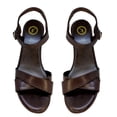 thumbnail image 5 of Huarache Cómoda Plataforma Moda Piel Cabra Tacon 9.0 cmR14 22-27 Café, 5 of 5