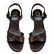 thumbnail image 5 of Huarache Cómoda Plataforma Moda Piel Cabra Tacon 9.0 cmR14 22-27 Café, 5 of 5