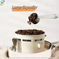 thumbnail image 3 of Large Capacity 304SS Coffee Bean Container with Freshness Valve, Date Dial,One-Way Air Valve,Soft White,50 fl oz, 3 of 14
