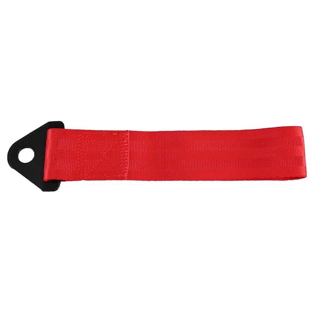 2 Tons High Strength Car Trailer Towing Rope Recovery Tow Strap with Hooks(Black)