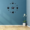 thumbnail image 3 of WHAMVOX  Boho Clocks for Walls Coffee Kitchen Dining Decor Aesthetic Office Black, 3 of 8