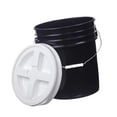 thumbnail image 1 of Cubo con tapa, resistente, versátil, reutilizable, portátil, 20 L para Negro, 1 of 9