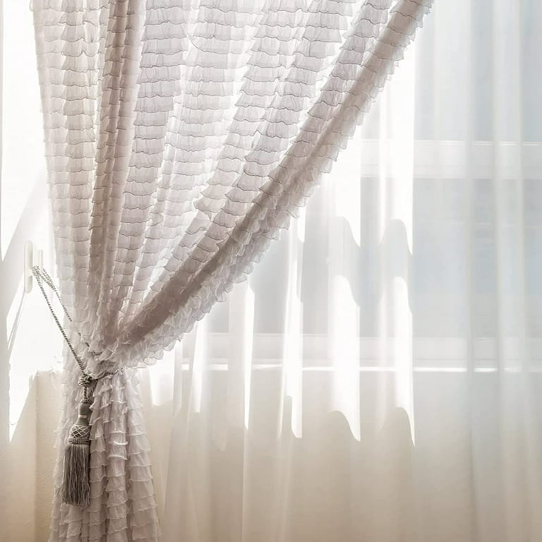 10pcs White Plastic Self Adhesive Blind Cord Holder Window Curtain