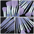 thumbnail image 4 of TABLZONE 10Pcs Professional Purple Makeup Brush Set Multipurpose Cosmetic Tools for Facial Contouring, 4 of 8
