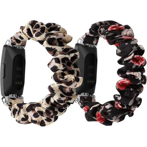 XiHAMA Cute Elastic Bands Compatible with Fitbit ACE 3/ ACE 2 Band Small Elastic Cloth Pattern Printed Fabric Wristbands Bracelet Watch Band for Inspire 2