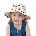 thumbnail image 3 of LRen Tea Party Hats for Girls Breathable Fisherman Sun Hat for Babies and Toddlers UPF 50+ Wide Brim Lightweight Outdoor Summer Beach Cap Red, 3 of 6