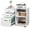 White, variant on GALAXHERO 3-Drawer File Cabinet with Lock and Key, Mobile Wood Lateral Filing Cabinet & Printer Stand with Open Shelves for Home Office, White