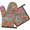 Pioneer Flower Floral Print Pattern-2, variant on Pioneer Flower Floral Print Pattern 1-Pack Oven Mitts Set, Heat Resistant Kitchen Gloves, 7.7" X 12"