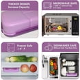 thumbnail image 6 of BIG Lunch Box,Bento Box Adults,Lunch Containers for Adults,Salad Container for Lunch,Leak Proof,No BPAs & No Chemical Dyes,Dishwasher and Microwave Safe Bento Box Adult Lunch Box(Purple S), 6 of 7